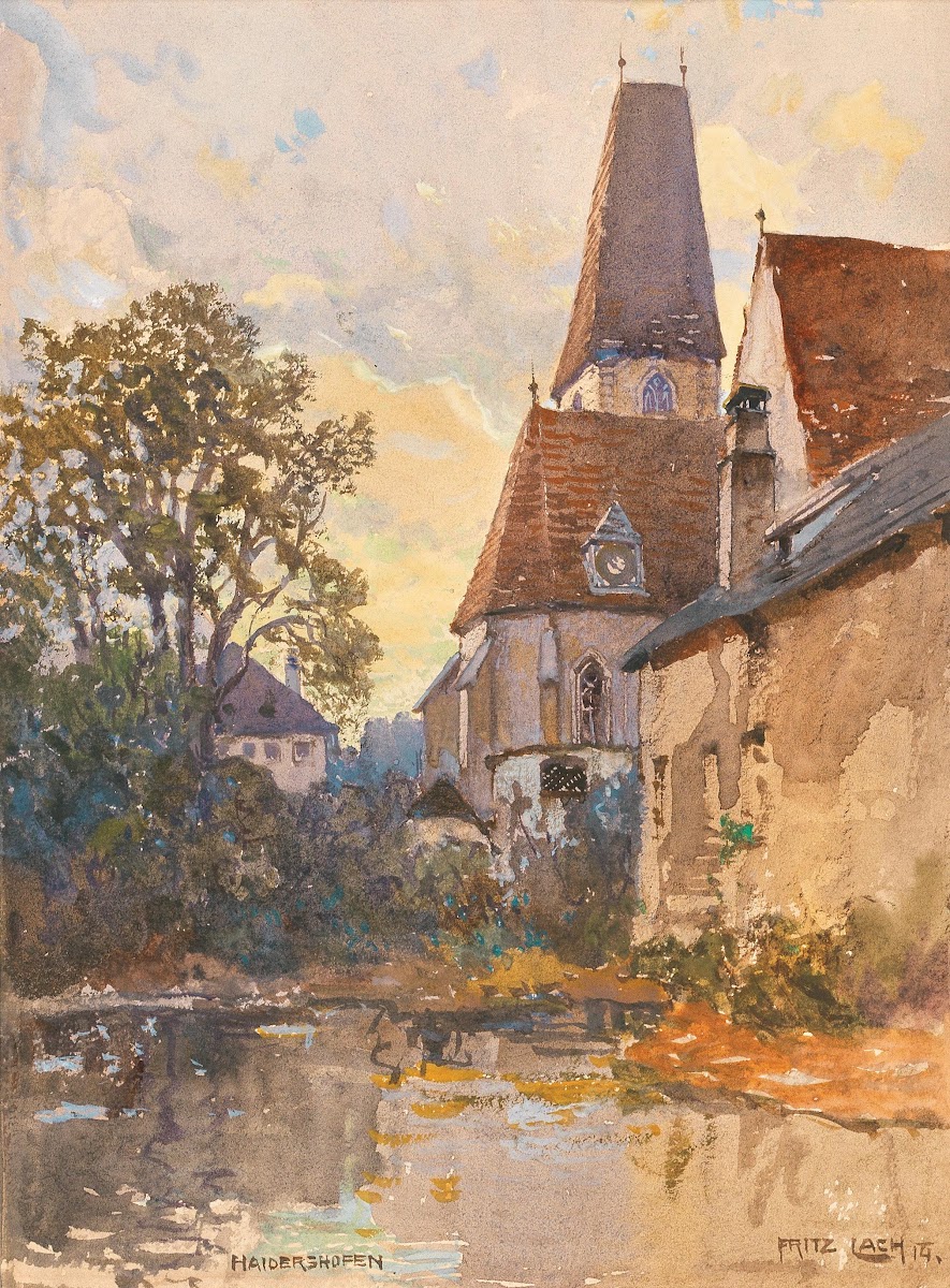 The Church In Haidershofen Near Amstetten 1914