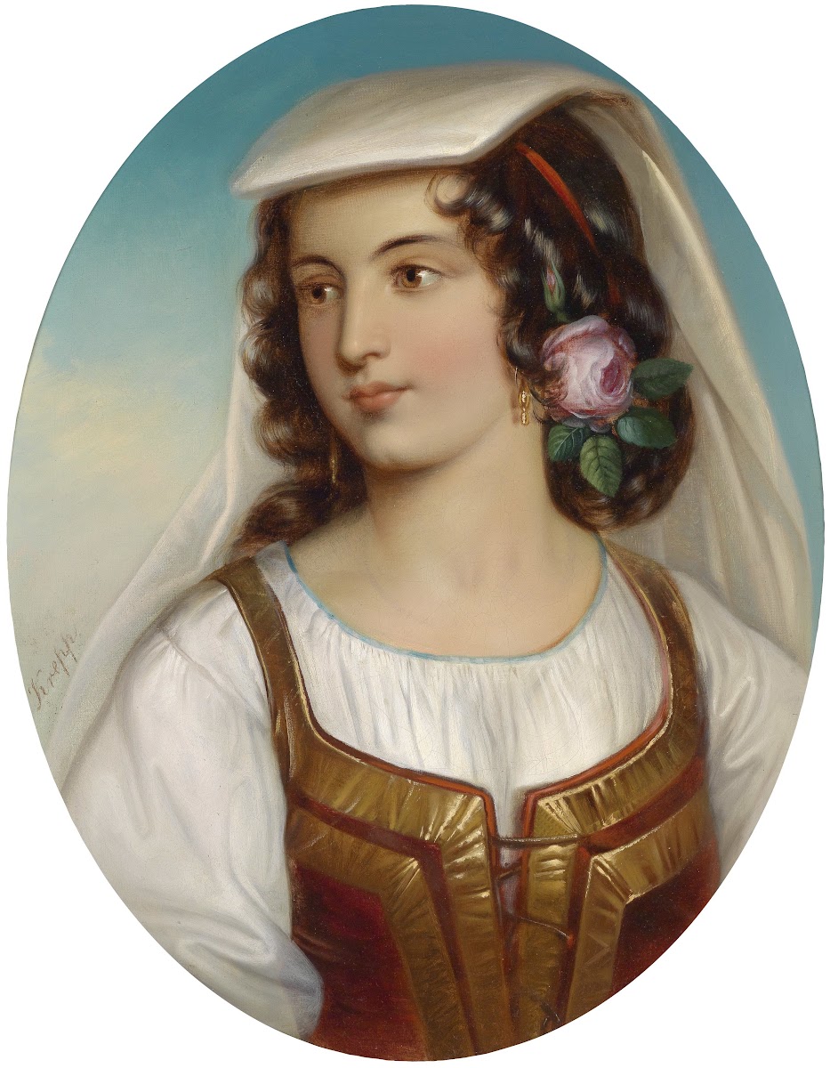 Mädchen in süditalieniescher Tracht