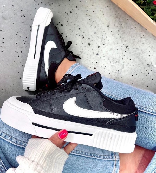 Nike Court Legacy Lift Negro