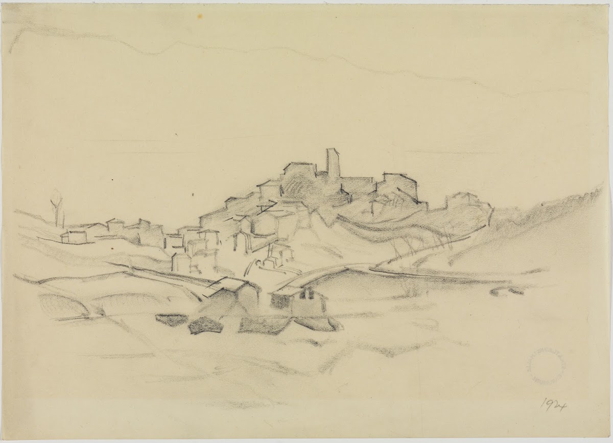 Ansicht von Olevano Olevano I 1924
