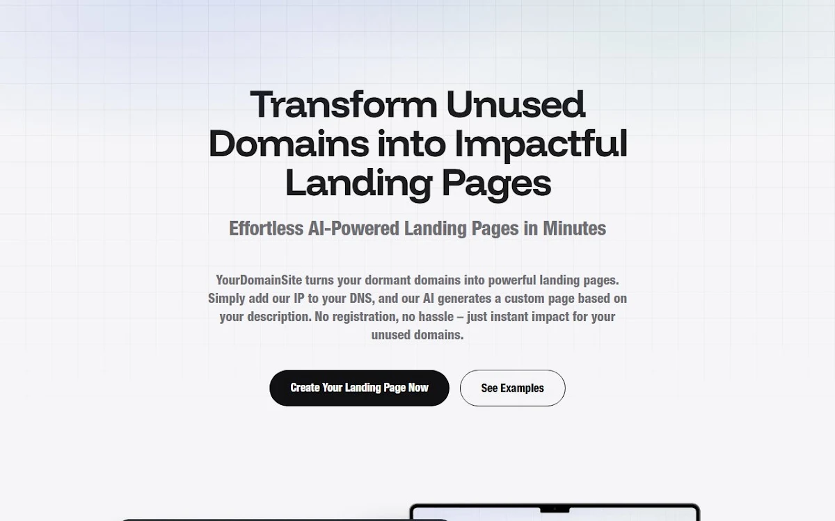 Captura de YourDomainSite