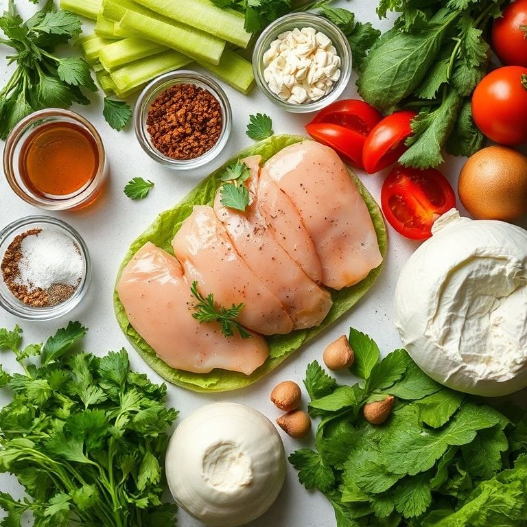 Ingredients for Chicken Caesar Wraps Recipe – Easy Homemade Lunch in 40 Minutes