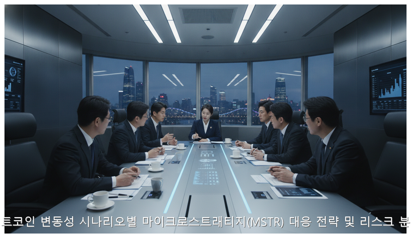 비트코인 변동성 시나리오별 마이크로스트래티지(MSTR) 대응 전략 및 리스크 분석 핵심 안내 및 분석 인포그래픽 (7)