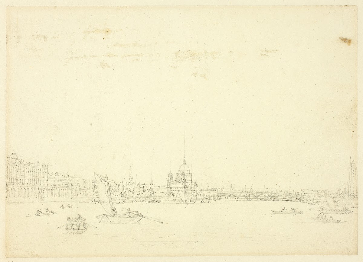Study for View of London from the Thames c 1809