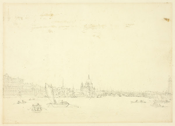 Study for View of London from the Thames c 1809