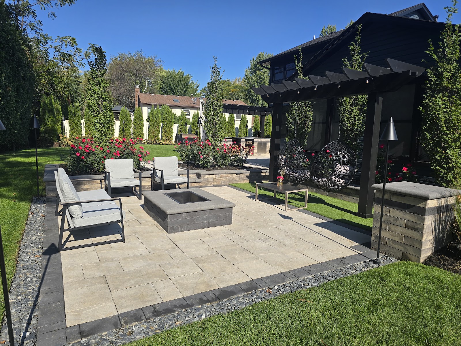 Complete outdoor kitchen and patio installation