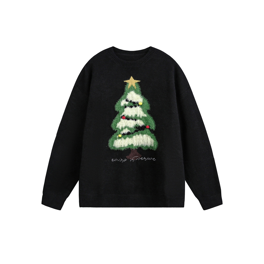 Weihnachtspullover mit Rundhalsausschnitt, Unisex