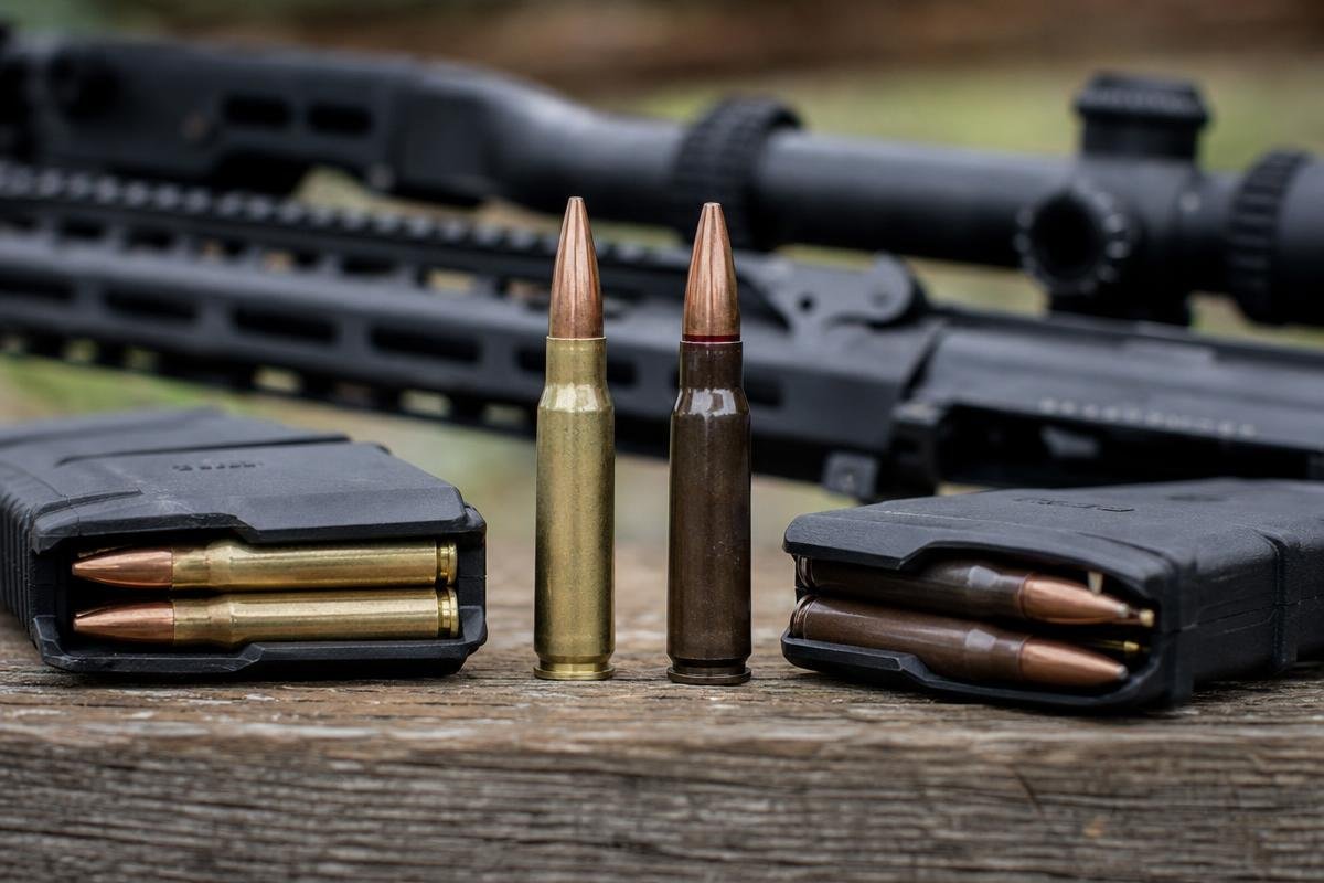 7.62x39 vs 5.56 cartridge comparison for AR-15 builds