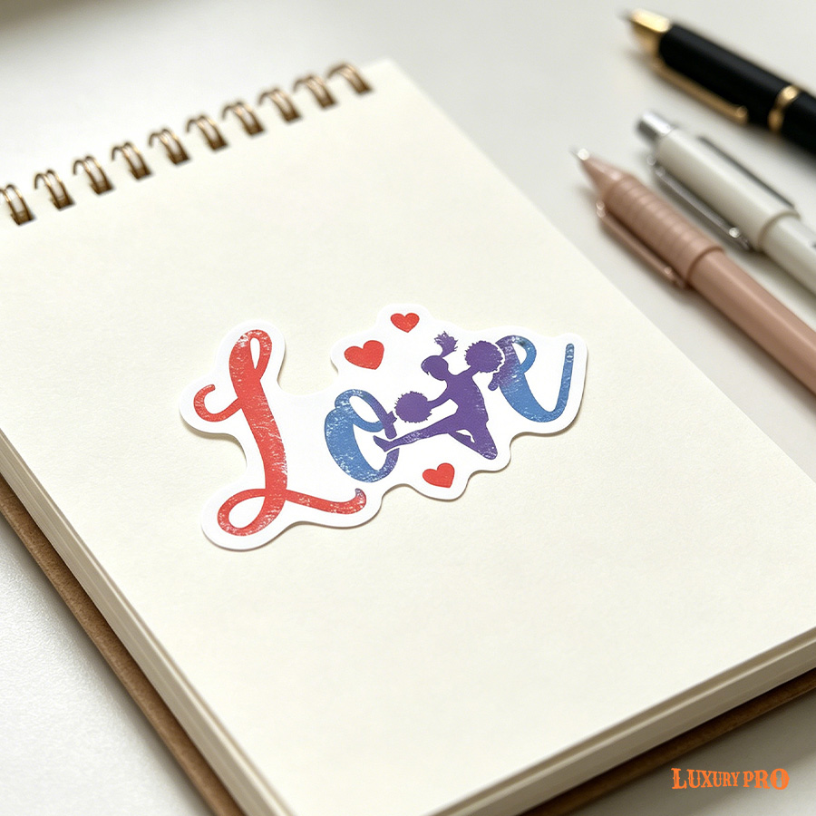 Adhesive sticker - white base