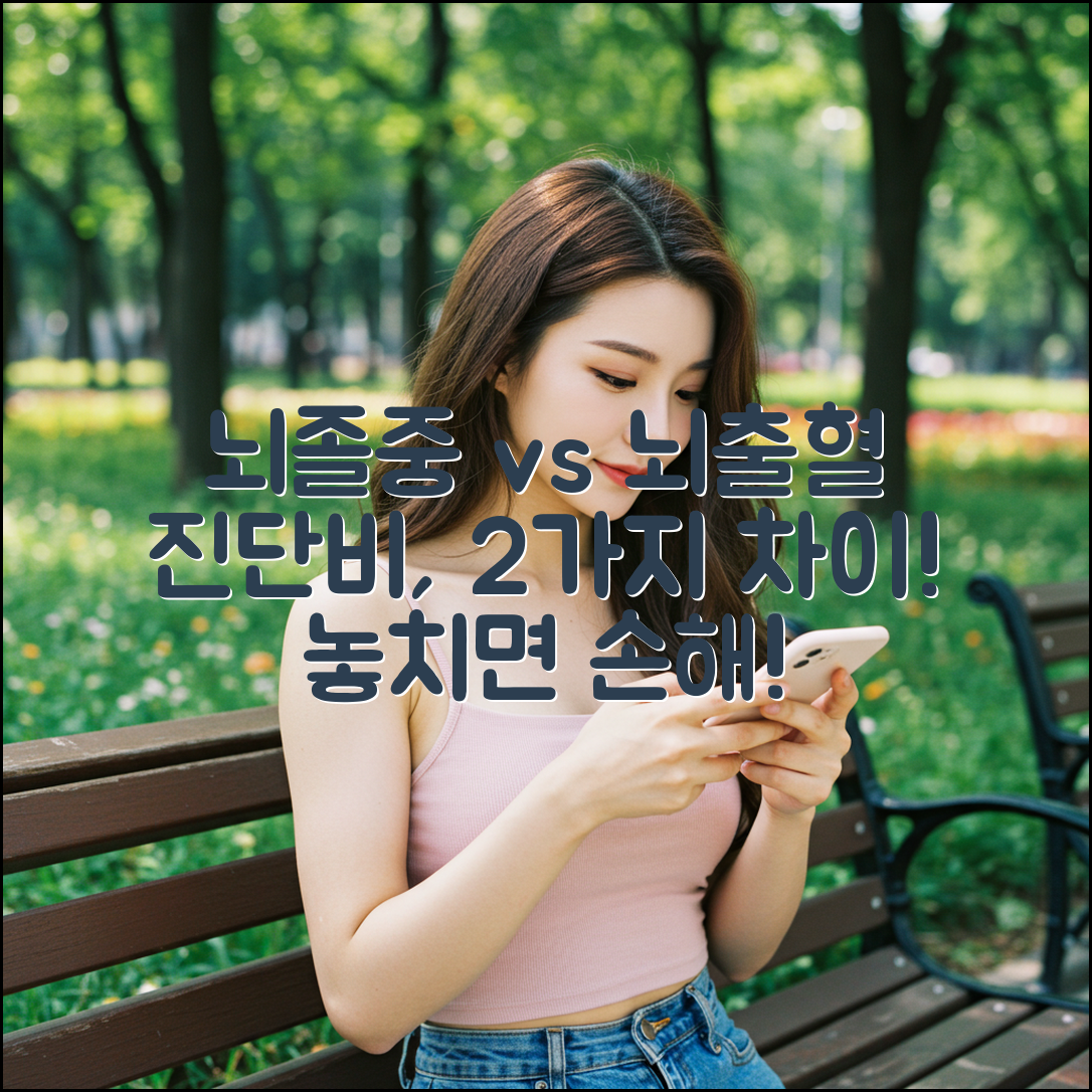 뇌졸중 vs 뇌출혈: 진단비 2가지 범위 차이