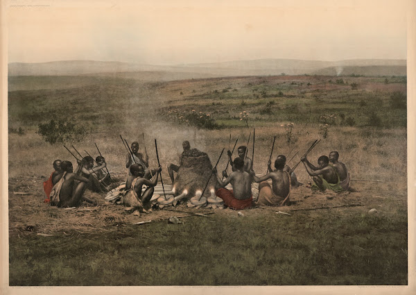 Mpororo blast furnace in the Kilimanjaro steppe 1911