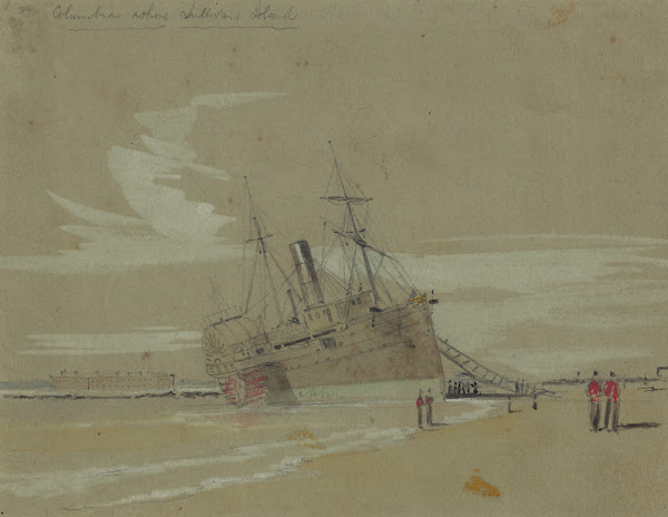 Columbia ashore Sullivans Island 1863