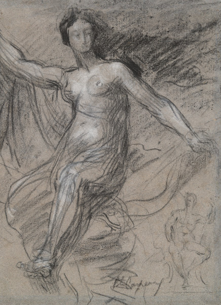 Allegory of France La France sous les traits dune nymph study for France Enlight