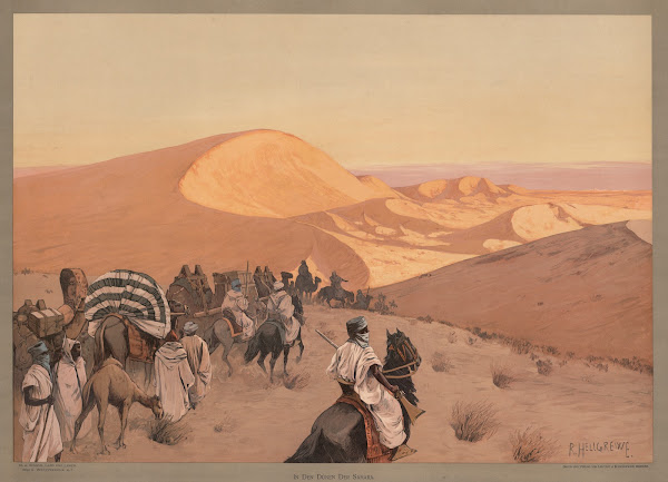 Weltverkehr  In den Dünen der Sahara 1907