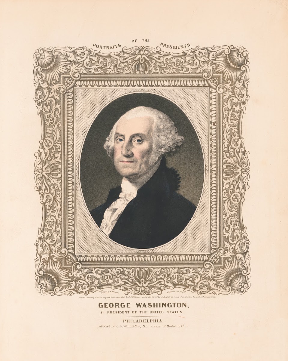 George Washington 1st President of the United States 1846
