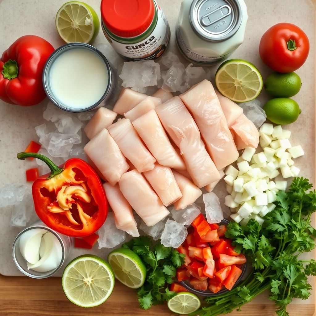 Ingredients for Easy Brazilian Fish Stew with Creamy Coconut Milk (30-Minute Weeknight Dinner)