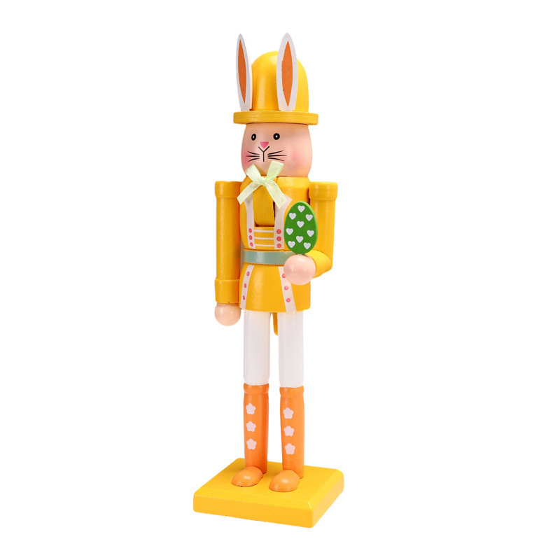 Decorative Easter Nutcracker Figure Made of Wood