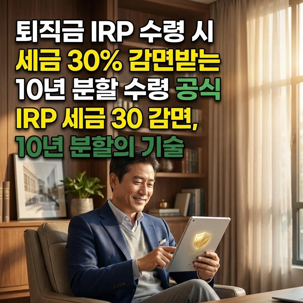 IRP 퇴직금 세금 30% 절세 가이드
