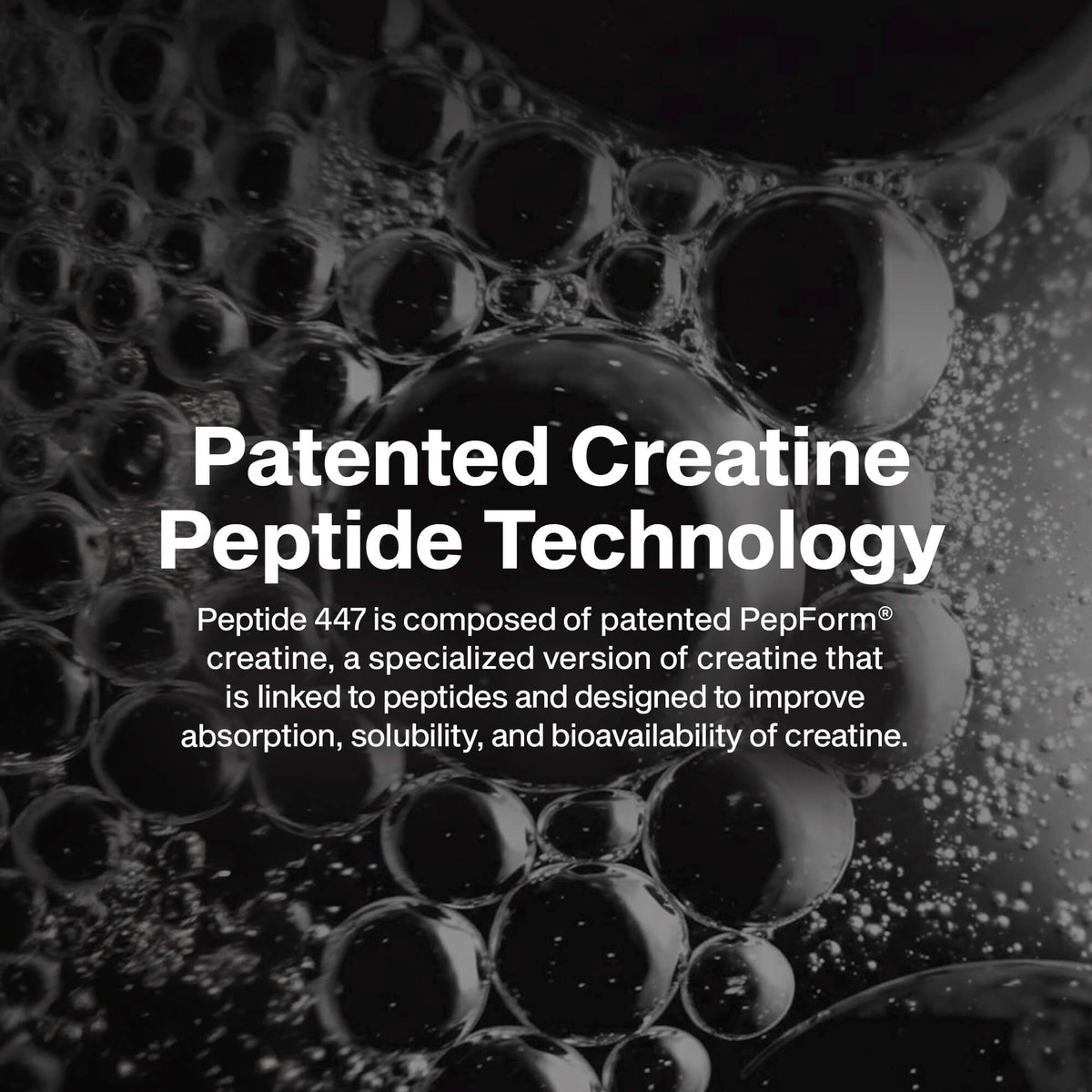 Creatine Peptide 447 — Unflavored, Standard