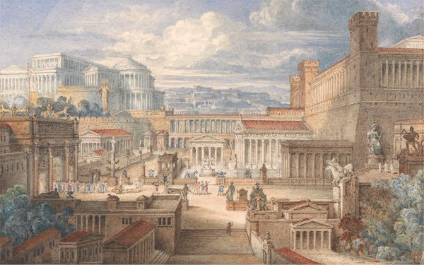 A Scene in Ancient Rome A Setting for Titus Andronicus I ii ca 1830