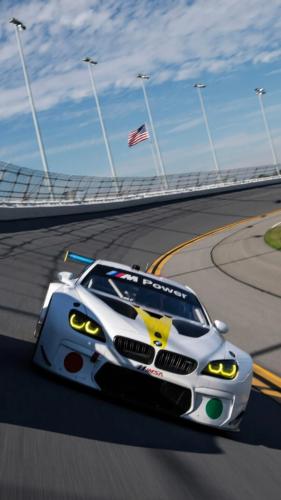 BMW M6 GT3 Race Car - Motorsports Photography Full HD iPhone Wallpaper (1080x1920)