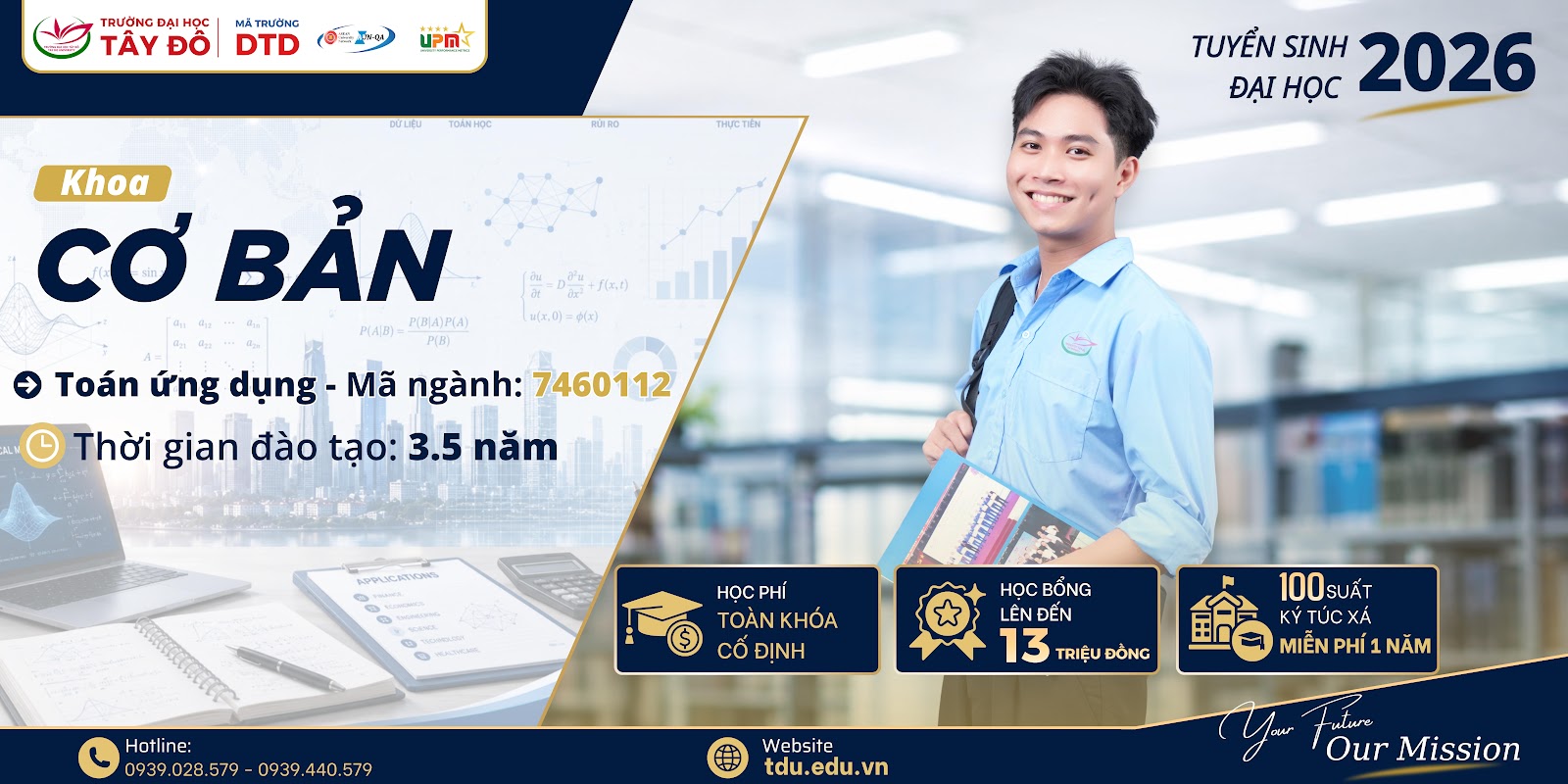 TOÁN ỨNG DỤNG - NGÀNH MỚI CỦA KHOA CƠ BẢN