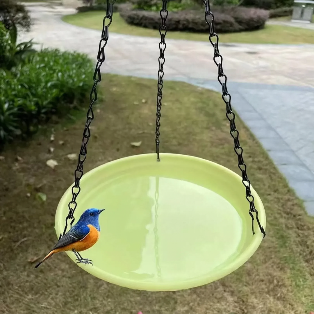 Hanging Birdbath and Feeding Station