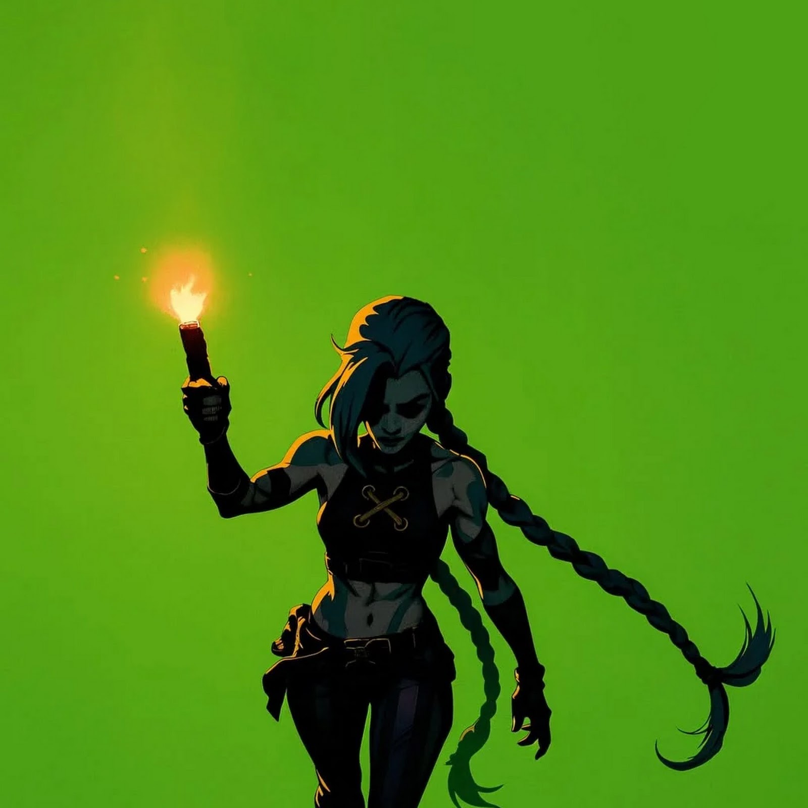 Download Jinx, Arcane, League Of Legends, Fan Art iPhone