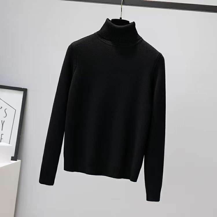 Women's turtleneck sweater, insulated, geometric pattern