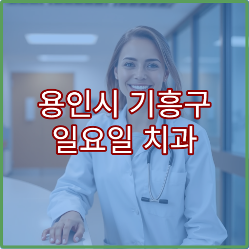 용인시 기흥구 일요일 치과 진료 병원 임플란트·충치 치료 가능