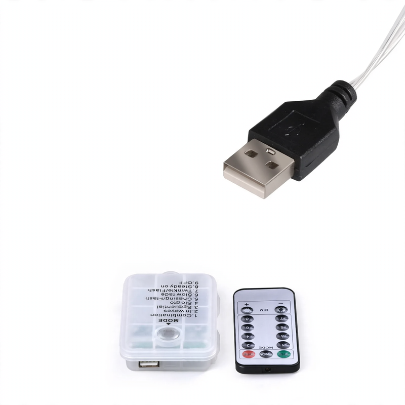 LED-Sternenlichterkette mit USB-Anschluss