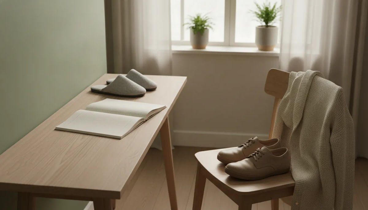 Choosing emotional regulation techniques through reflective planning and small action steps in a peaceful home setting