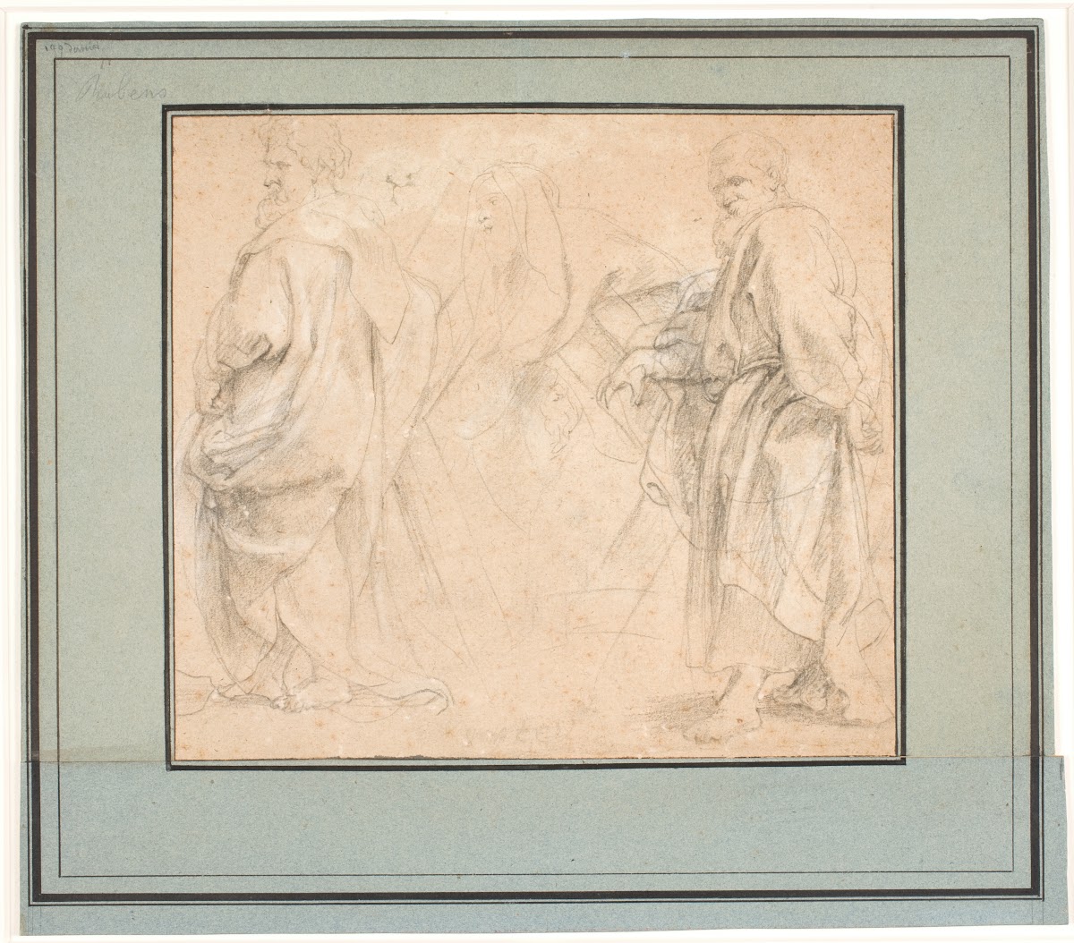 Two drafts for the Apostle Andrew and a study for Melchizedek