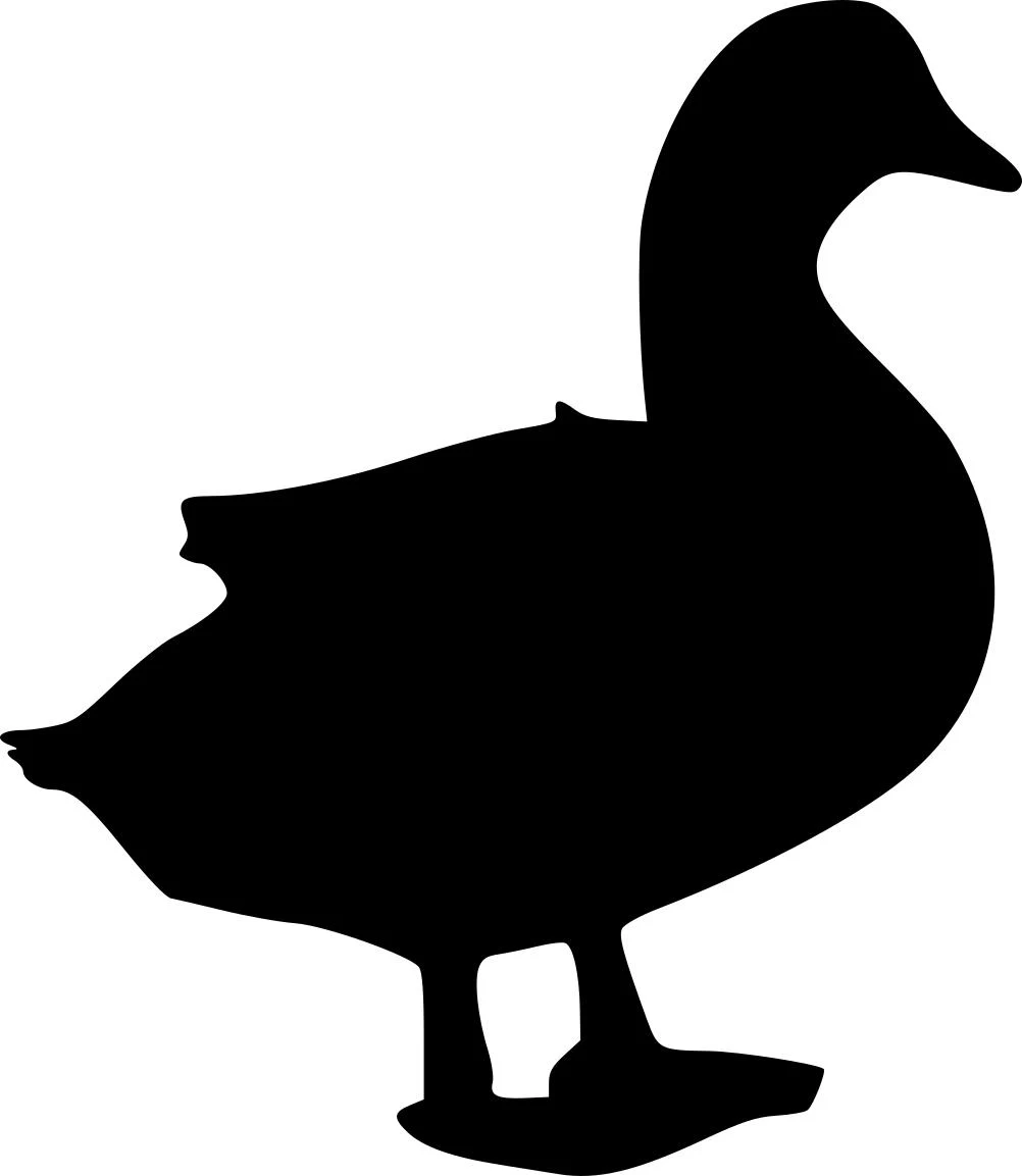 Duck Silhouette Free SVG for Fiber Laser Cutting and Engraving