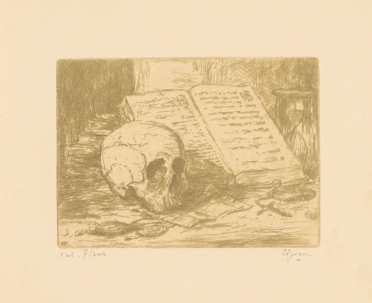 Stilleven met schedel en boek 1873 1931