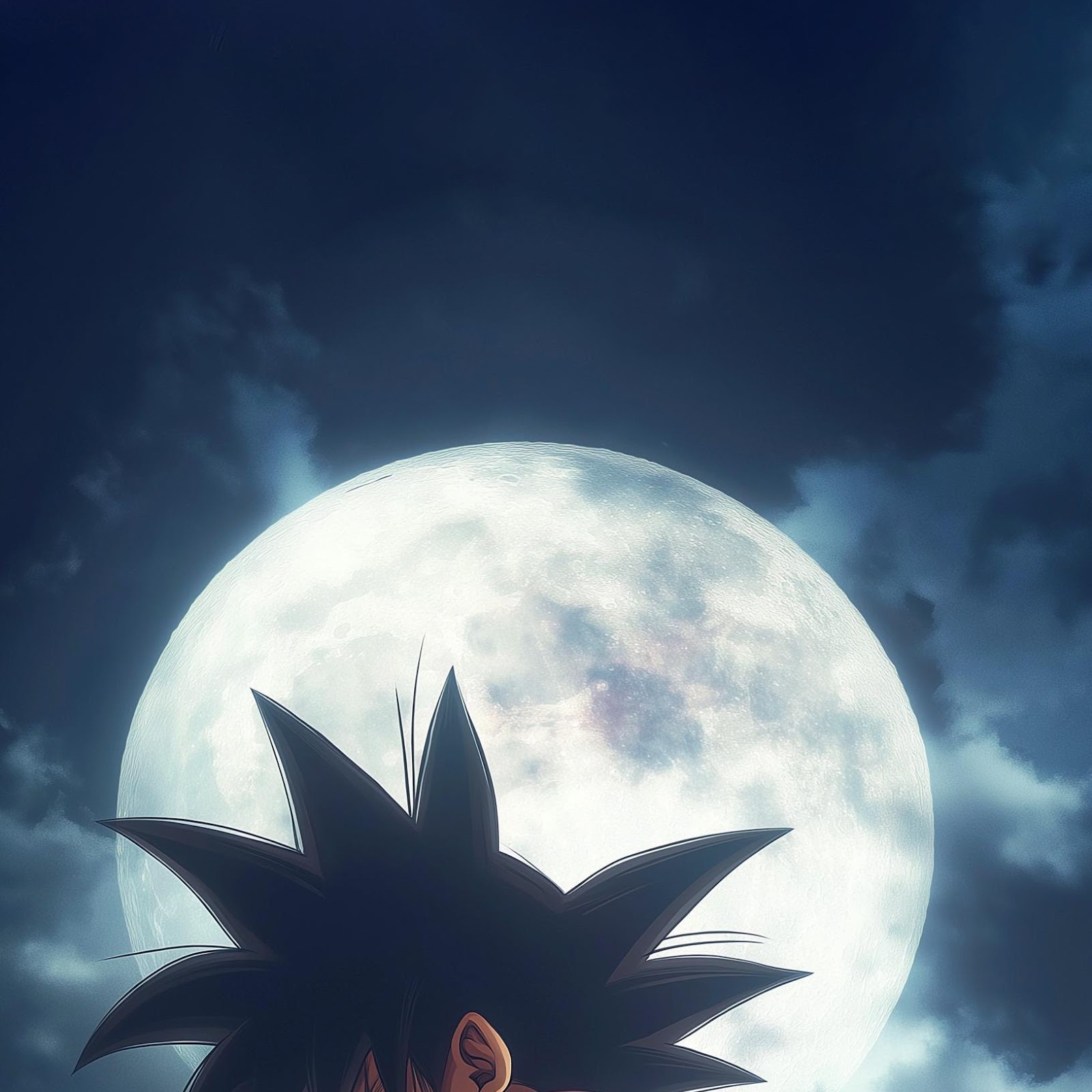 Download Goku Under the Full Moon 2K iPhone