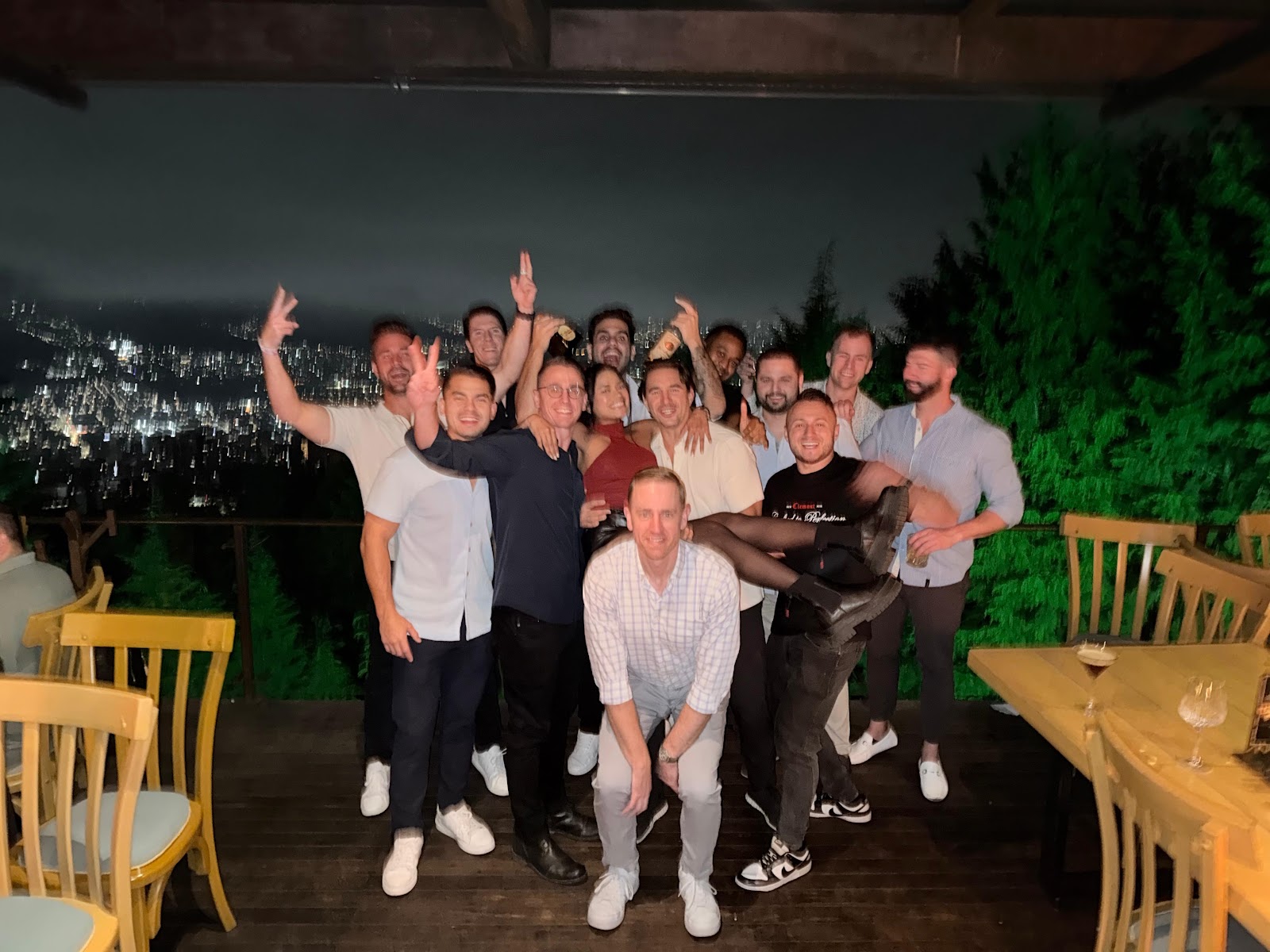 Group dining — Lux Medellín clients