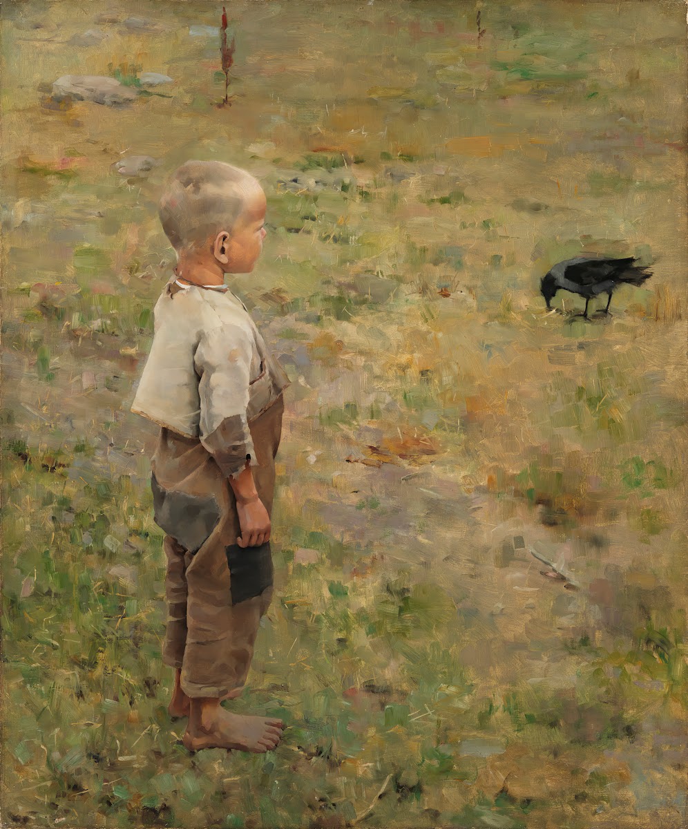 Boy With A Crow 1884