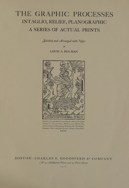 The graphic processes intaglio relief planographic  Titlepage 1926