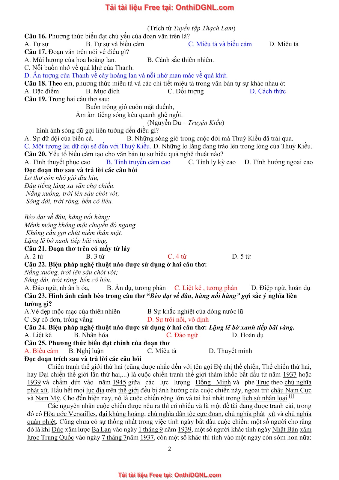 39 Đề ôn HSA - ĐỊnh tính