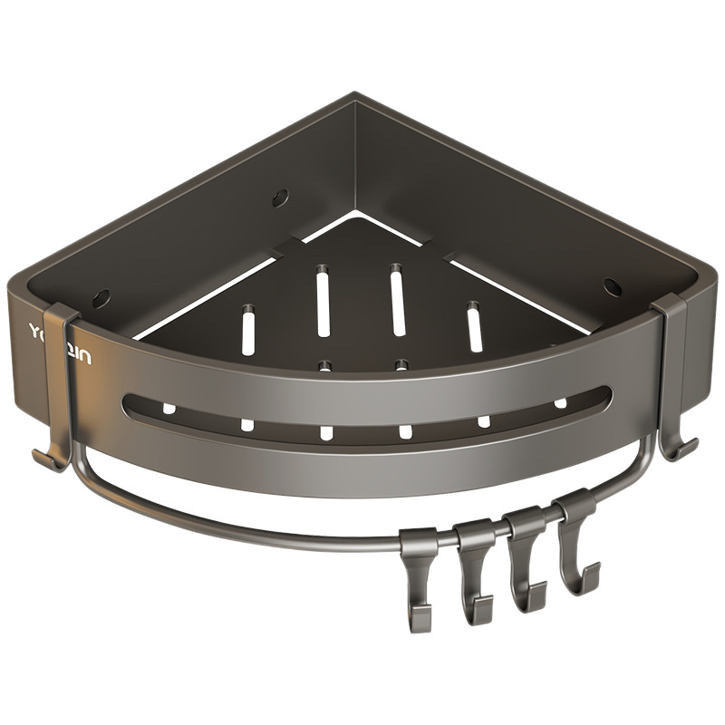 Bathroom corner shelf made of stainless steel and aluminum