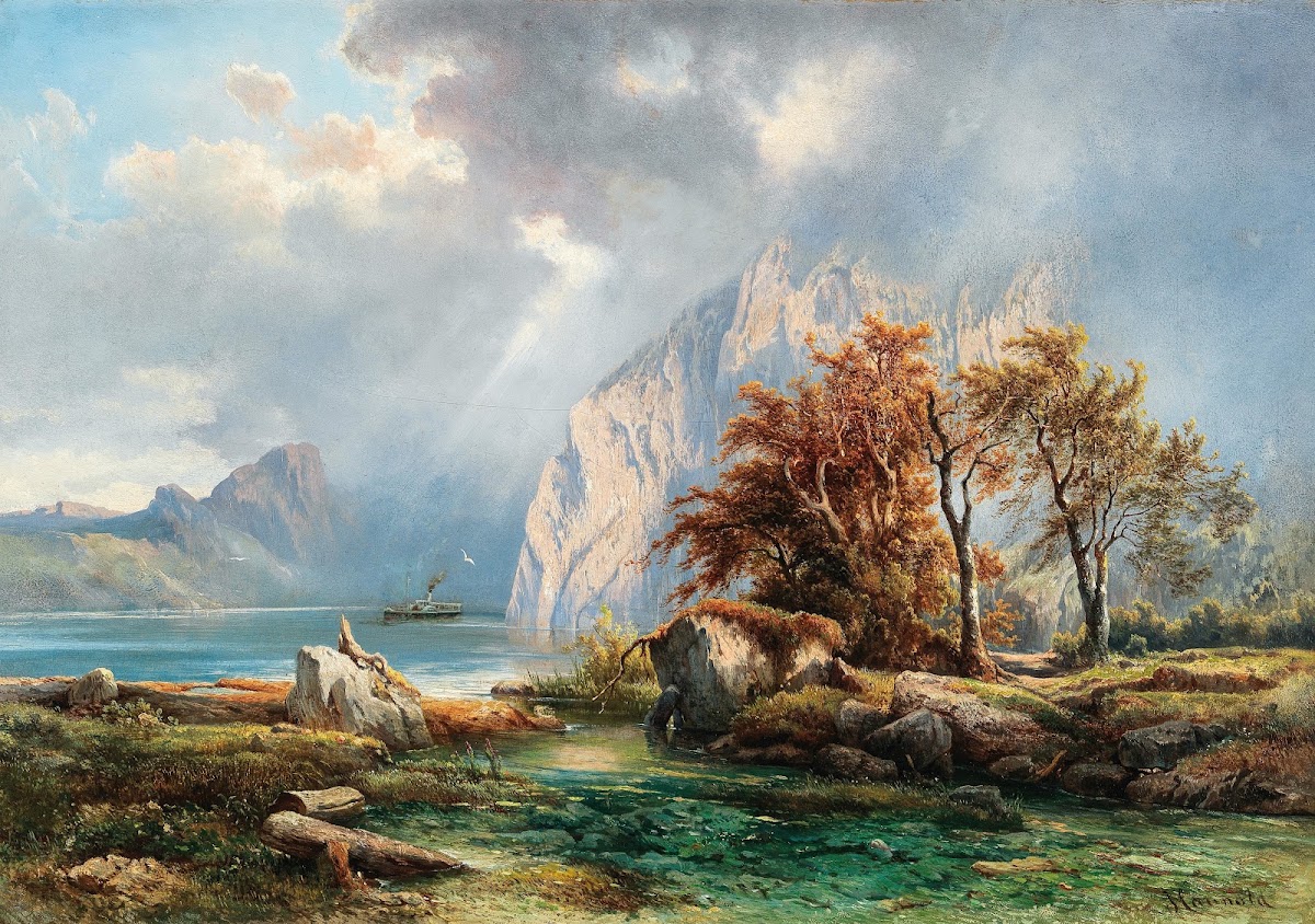 A View of Lake Wolfgangsee 1881