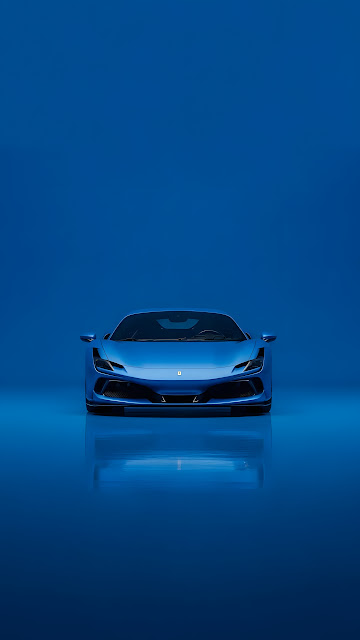Blue Luxury Sport Car Studio - Free mobile Wallpaper