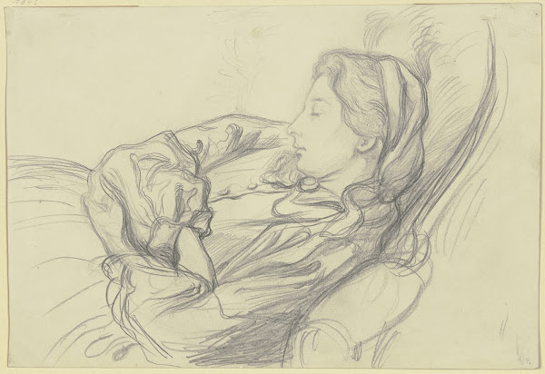Ida Scholderer sleeping