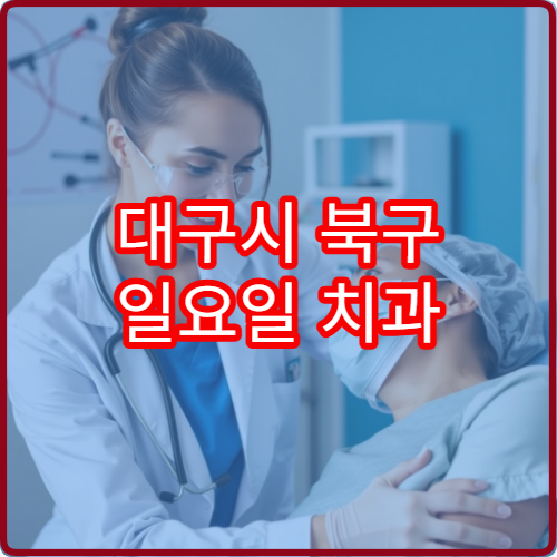 대구시 북구 일요일 치과 진료 가능한 병원 안내 자료 정리