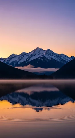 Mountain Mirror Dawn