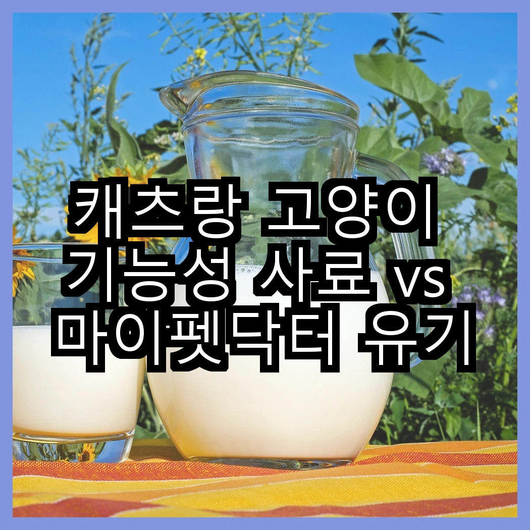 캐츠랑 고양이 기능성 사료 vs 마이펫닥터 유기농 강아지 사료, 당신의 반려동물에게 어떤 선택이 필요할까요? 썸네일