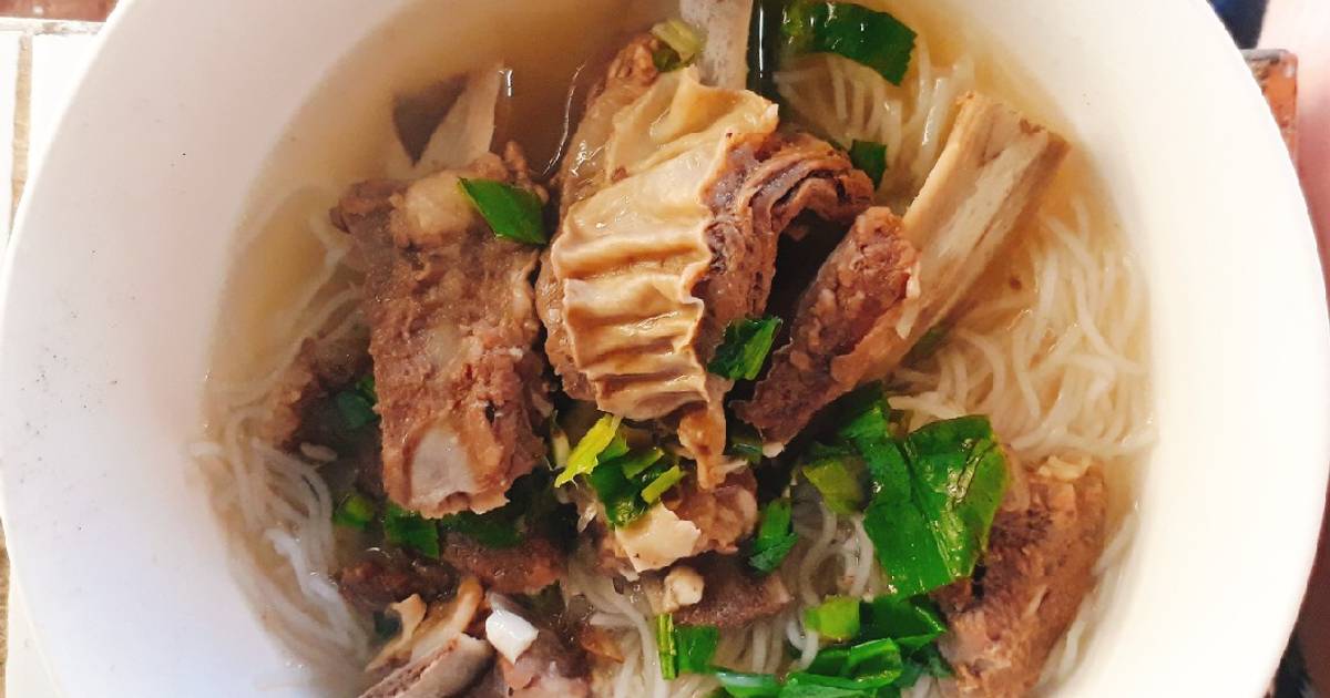 Bún sườn bò