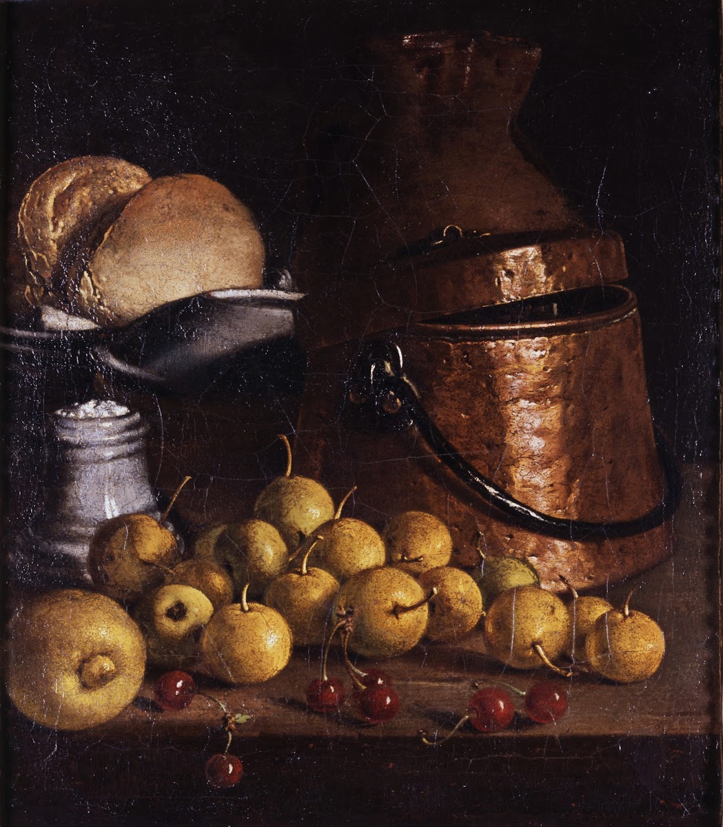 Still Life with Fruits and Cooking Utensils 1760