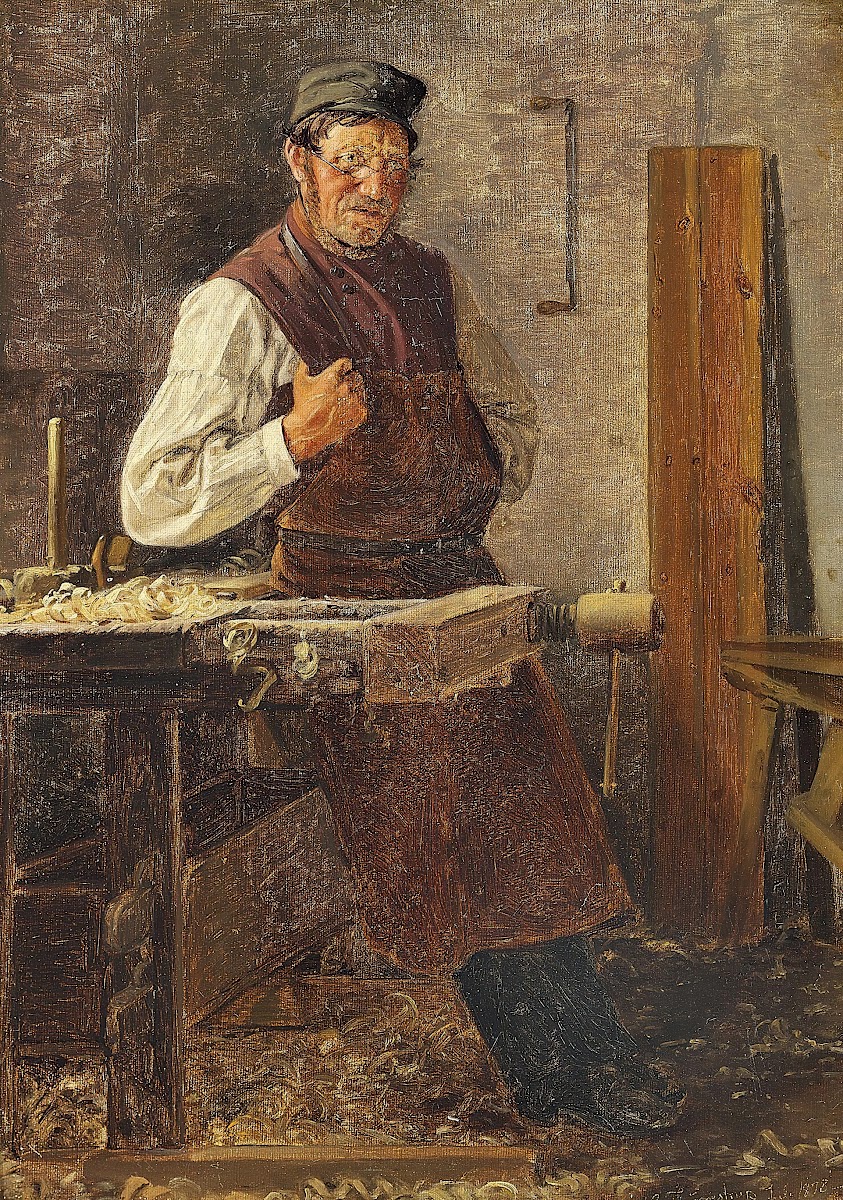 Landsbysnedkeren Studie 1878